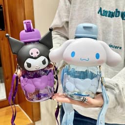Bình Nước Hoạt Hình Cinnamoroll My Melody 3D 850ML Cute Dễ Thương Cho Bé 9