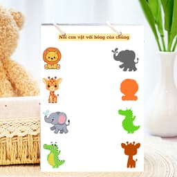 Thẻ Flash EVON BABY dạy bé tập nói - BÉ TẬP NỐI HÌNH VỚI BÓNG 3