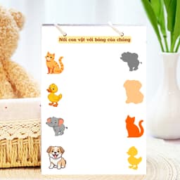 Thẻ Flash EVON BABY dạy bé tập nói - BÉ TẬP NỐI HÌNH VỚI BÓNG 2