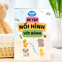 Thẻ Flash EVON BABY dạy bé tập nói - BÉ TẬP NỐI HÌNH VỚI BÓNG 1