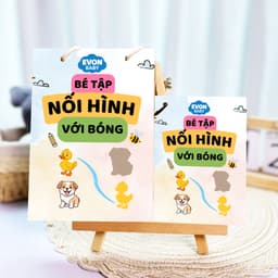 Thẻ Flash EVON BABY dạy bé tập nói - BÉ TẬP NỐI HÌNH VỚI BÓNG 7