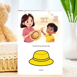 Thẻ Flash EVON BABY dạy bé tập nói - Bé nghe hiểu và làm theo hành động - Mẹ Sai Vặt Con 2