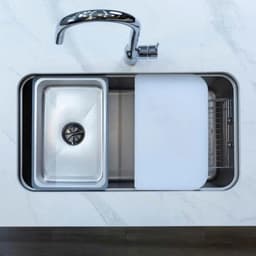 CHẬU RỬA BÁT 1 HỐ NOBINOX NOVA A283D 3