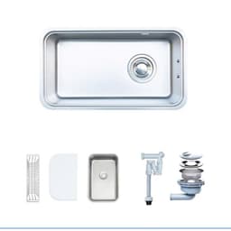 CHẬU RỬA BÁT 1 HỐ NOBINOX NOVA A283D 2