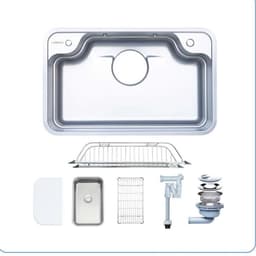 CHẬU RỬA BÁT 1 HỐ NOBINOX ARVO B085 2