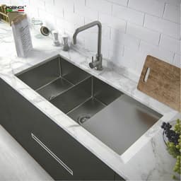 CHẬU RỬA BÁT 2 HỐ NOBINOX LIKEN NL748 3