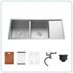 CHẬU RỬA BÁT 2 HỐ NOBINOX LIKEN NL748 2