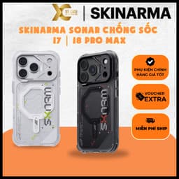 [Có iP18] Ốp SKINARMA SONAR Nhám Chống Bẩn Chống Sốc Có Nút Control Chính Hãng cho iP 18 | 17 Pro Max 1