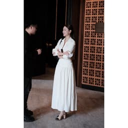 Đầm Sơ Mi Dáng Dài Nhún Eo 2 Lớp Chất Kaki Lạnh MACI MCVVATR0410 Thời Trang Nữ Thiết Kế Độc Quyền 2