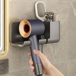 Giá Đỡ Máy Sấy Tóc 2in1 Có Ngăn Đựng Đồ và Loại Không Ngăn. LMS 4