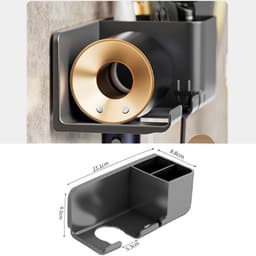 Giá Đỡ Máy Sấy Tóc 2in1 Có Ngăn Đựng Đồ và Loại Không Ngăn. LMS 6