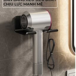 Giá Đỡ Máy Sấy Tóc 2in1 Có Ngăn Đựng Đồ và Loại Không Ngăn. LMS 8