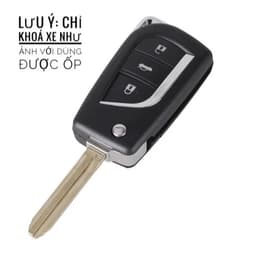 Ốp Khóa Toyota Cho Các Dòng Xe Altis, Inova,fortuner chìa gập - Bọc Chìa Khóa TPU Chống Trầy Xước, Sang Trọng, Ôm Khít 2