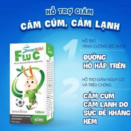 Smartbibi Flu C - Giúphỗ trợ Trẻ em và người lớn có sức đề kháng kém, hay bị ho, đau rát họng, cảm lạnh, cảm cúm 3
