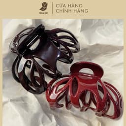 Kẹp Tóc Càng Cua Bạch Tuộc Medusa NHÀ CÚ Size Lớn Vân Đá Phong Cách Phụ Kiện Tóc Hàn Quốc Thanh Lịch 6191 1