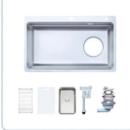 CHẬU RỬA BÁT 1 HỐ NOBINOX ARVO V775 3
