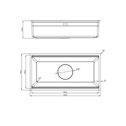CHẬU RỬA BÁT 1 HỐ NOBINOX LIRA NJ566D | Kích thước 860X445 | Hàng chính hãng 8