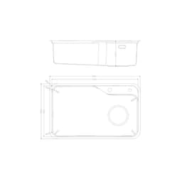 Chậu rửa 1 hố Nobinox NOVA  A182 | HÀNG CHÍNH HÃNG 9