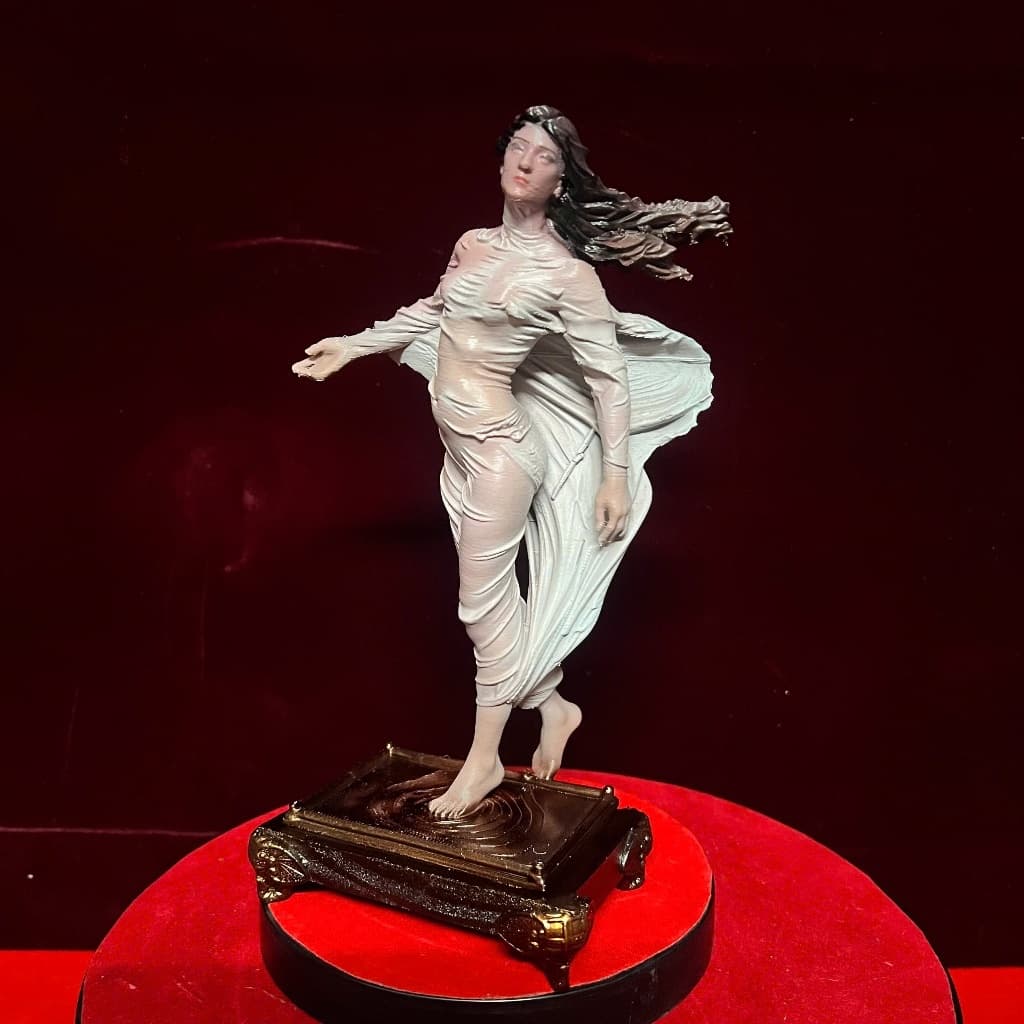 Tượng nghệ thuật " lời của gió" in 3D . cao 19 cm