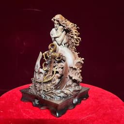 Tượng nghệ thuật Người cá . in 3D . cao 17 cm 2
