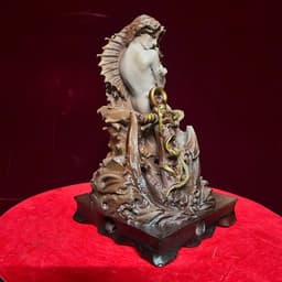Tượng nghệ thuật Người cá . in 3D . cao 17 cm 3