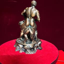 Tượng Á thần Hercules khống chế chó ba đầu Cerberus. in 3D , cao 18 cm 2