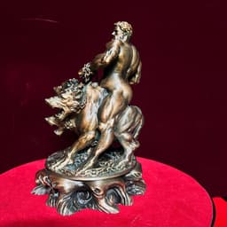 Tượng Á thần Hercules khống chế chó ba đầu Cerberus. in 3D , cao 18 cm 4