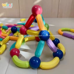 Đồ chơi lắp ghép Nam Châm từ tính Winpi Montessori 36/64 /72 Chi Tiết, Đồ chơi xếp hình,Đồ Chơi Lắp Ráp,Đồ chơi nam châm 7