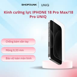 Kính cường lực viền đen IPHONE 18 Pro Max/18 Pro UNIQ OPTIX COVEX VIVID 1