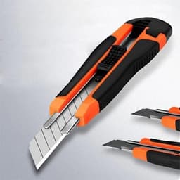 COMBO 10 Dao Rọc Giấy Bản To Không Vỉ - Dao Rọc Giấy Lưỡi Thép, Cán Dày Cầm Chắc Tay 1