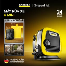 Máy phun rửa áp lực cao Karcher K Mini - Công suất 1400W, áp lực tối đa 110 bar nhỏ gọn - Bảo hành 24 tháng 1