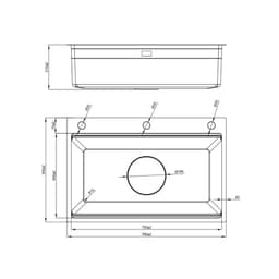 CHẬU RỬA BÁT NOBINOX LIRA NJ560D | Hàng chính hãng | BH 10 NĂM 6