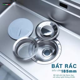 CHẬU RỬA BÁT NOBINOX LIRA NJ564D | Hàng chính hãng 4