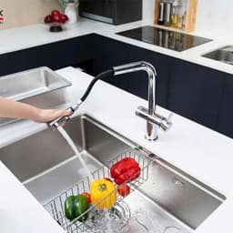 CHẬU RỬA BÁT 1 HỐ NOBINOX ROSA NN974DT | Hàng chính hãng 4