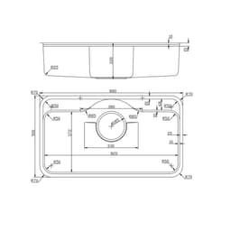 CHẬU RỬA BÁT 1 HỐ NOBINOX ROSA NN995D | Hàng chính hãng 6