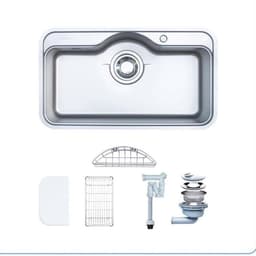 CHẬU RỬA BÁT 1 HỐ NOBINOX ROSA NN995D | Hàng chính hãng 2