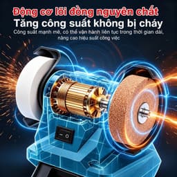 Máy Mài 2 Đá Mini Dùng Pin Bossun BS-G7002, Đường Kính Đá 7cm, Động Cơ Không Chổi Than, Chân Pin Phổ Thông m21 4cm 7