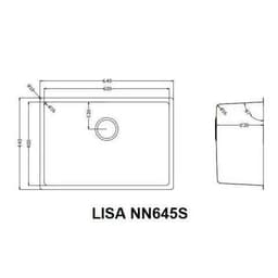 CHẬU RỬA BÁT NOBINOX LISA NN645S | KÍCH THƯỚC 64 X 44CM | HÀNG CHÍNH HÃNG 8