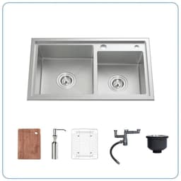 CHẬU RỬA BÁT 2 HỐ NOBINOX LIKEN NL786 3