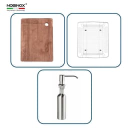 CHẬU RỬA BÁT 2 HỐ NOBINOX LIKEN NL786 8