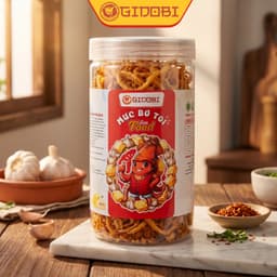 [GIDOBI] Khô Mực Xé Sốt Bơ Tỏi Phan Thiết 200g-Thơm ngon, đậm đà, chuẩn vị, chất lượng xuất khẩu. 2