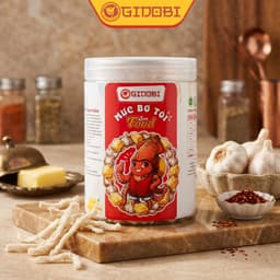 [GIDOBI] Khô Mực Xé Sốt Bơ Tỏi Phan Thiết 200g-Thơm ngon, đậm đà, chuẩn vị, chất lượng xuất khẩu. 3