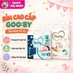 Tã/bỉm Gooby Ngày và Đêm mềm mại, siêu thấm hút đủ size cho bé 4-30kg 1