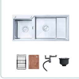 CHẬU RỬA BÁT 2 HỐ NOBINOX RAZIA NJ575 2