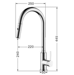 VÒI RỬA BÁT DÂY RÚT NOBINOX IVY NX202 | Hàng chính hãng 9