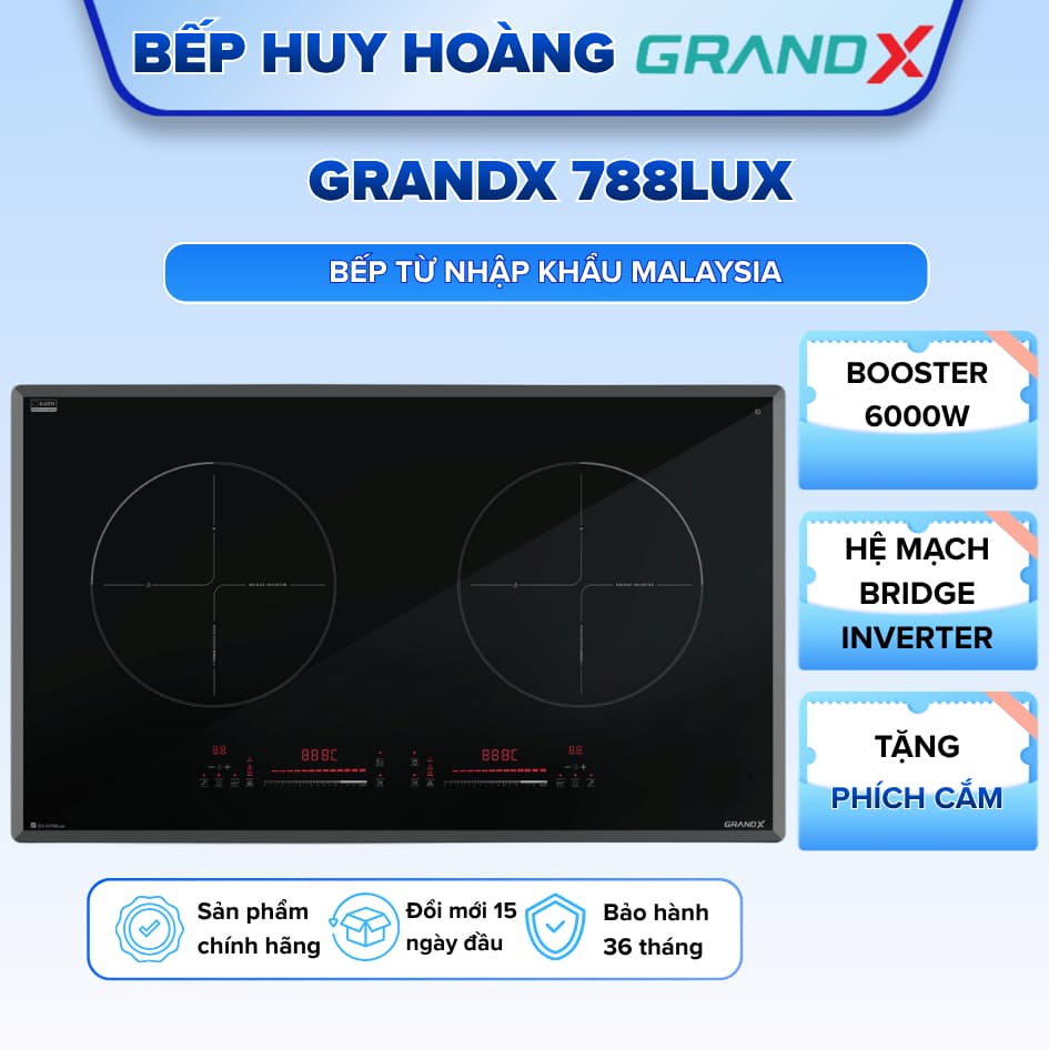 Bếp từ GRANDX 788LUX | HÀNG CHÍNH HÃNG