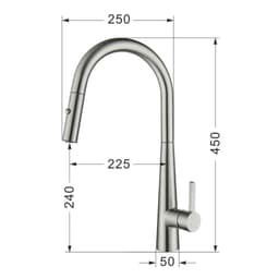 VÒI RỬA BÁT DÂY RÚT NOBINOX WINTO NX501 | Vòi dây rút Nóng Lạnh | Hàng chính hãng 9