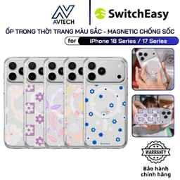 Ốp Lưng Trong SwitchEasy iPhone 18 Pro Max / 18 Pro / 17 Pro Max / 17 Pro,Style M Pattern, Thời Trang, Magnetic 1