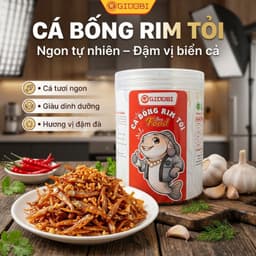 [GIDOBI]Cá Bống Biển Rim Tỏi – Mặn Ngọt Đậm Đà Ăn Hao Cơm (Hũ 100g-200g, HSD 12 Tháng)Đặc Sản Phan Thiết, Ăn liền. 2