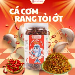 [GIDOBI]Cá Cơm Rang Tỏi Ớt – Cay nồng đậm vị(Hũ 100g-200g, HSD 12 Tháng) Đặc Sản Phan Thiết, Ăn liền. 1